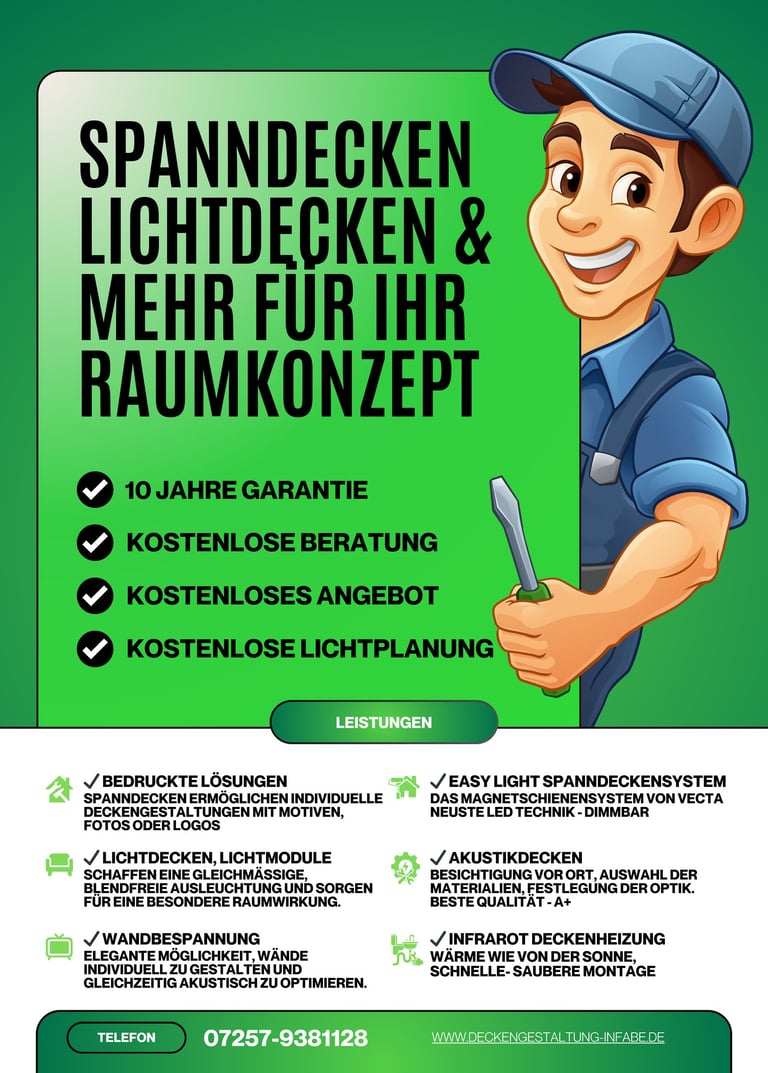 FLYER DECKENGESTALTUNG