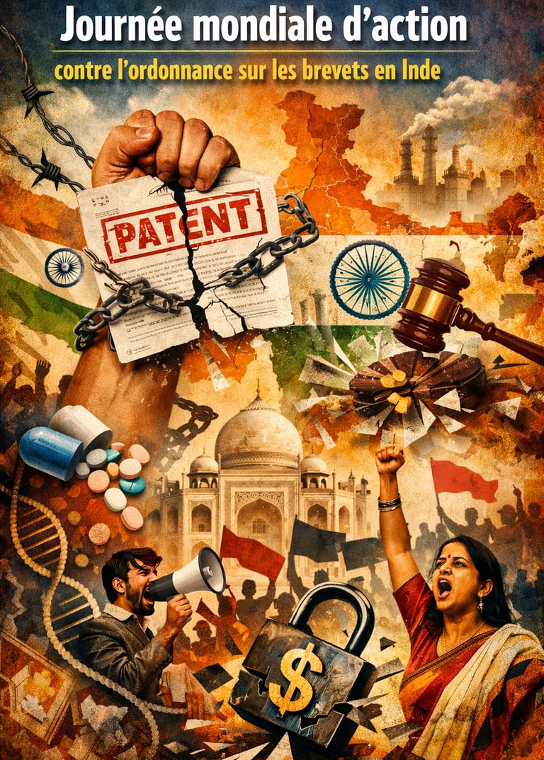 Journée mondiale d’action contre l’ordonnance sur les brevets en Inde