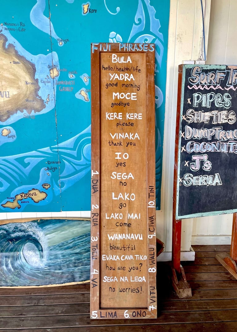 Unas palabras básicas en fiyiano