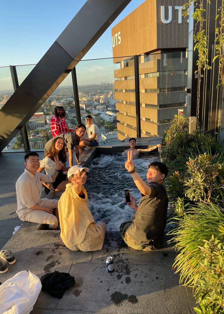Rooftop with Sydney views