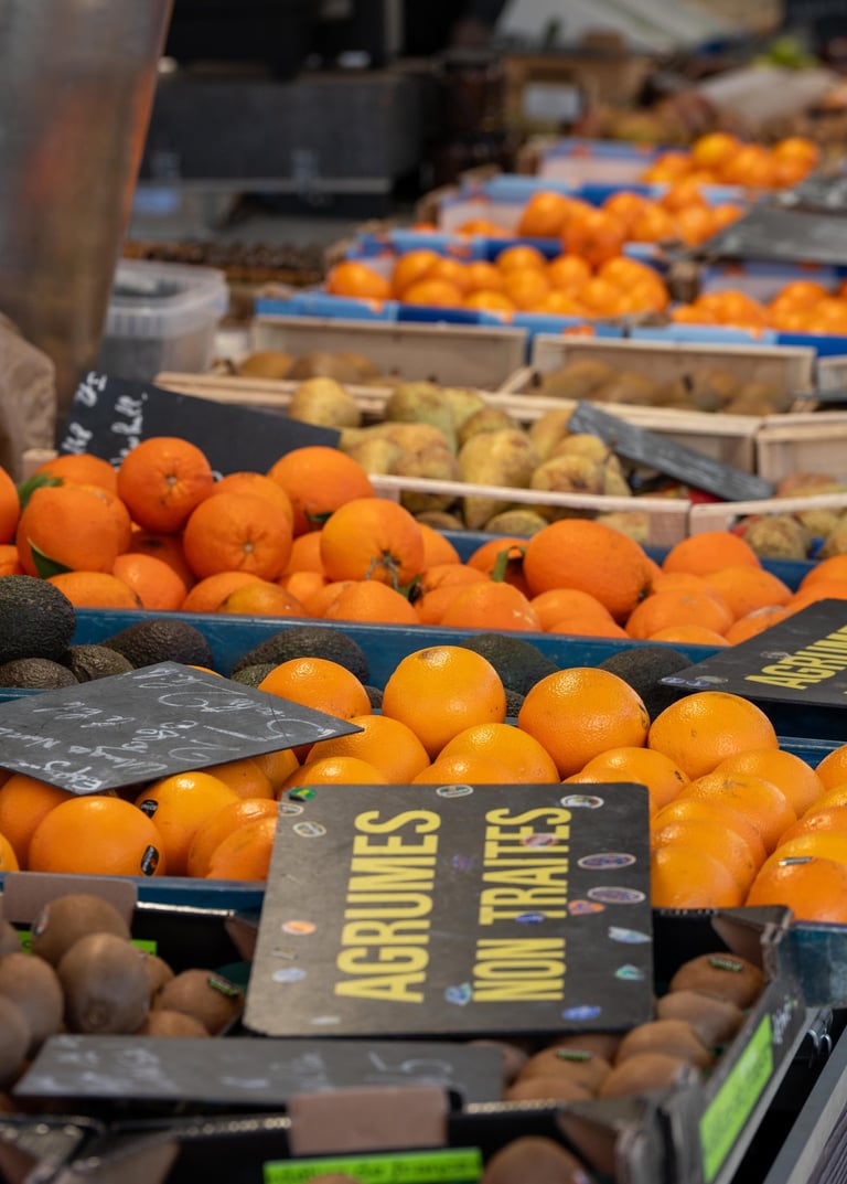 Fruits et légumes marché de Bron