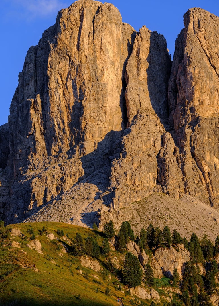 Couché de soleil au col Gardena
