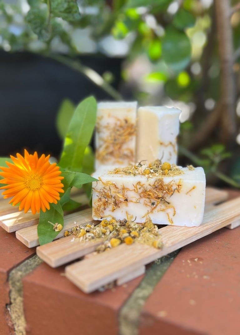 Zing's Botanicals natural calendula soap bars