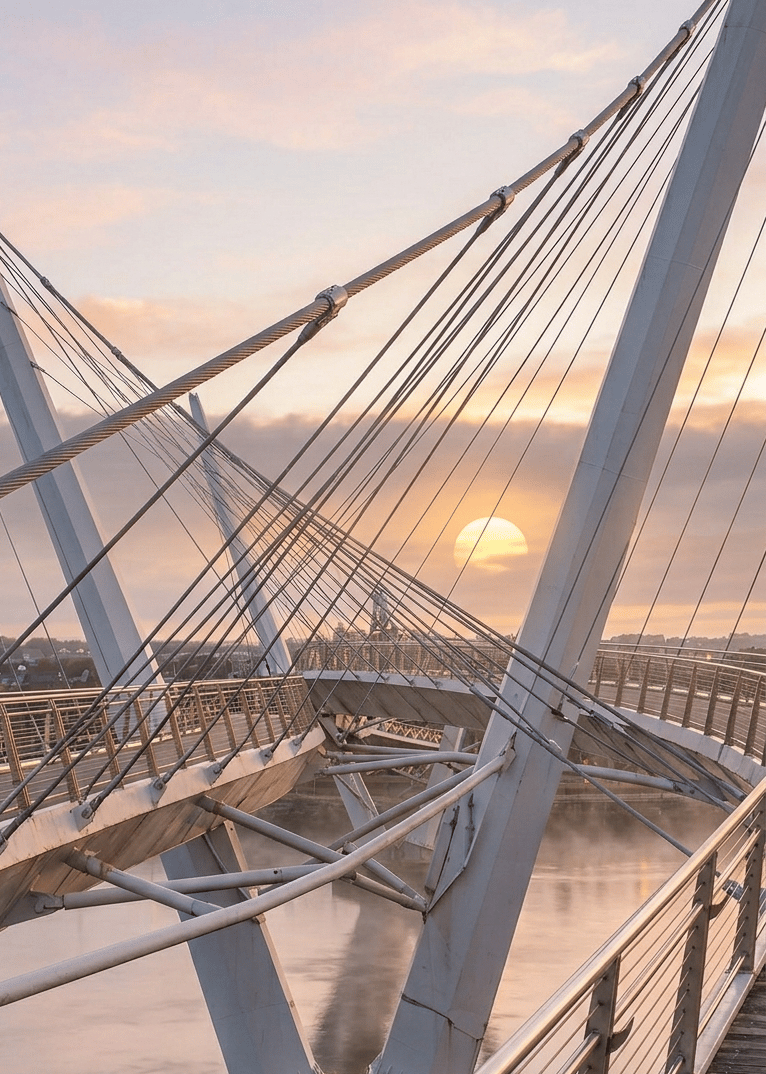 Peace Bridge, Derry~Londonderry, NI, UK