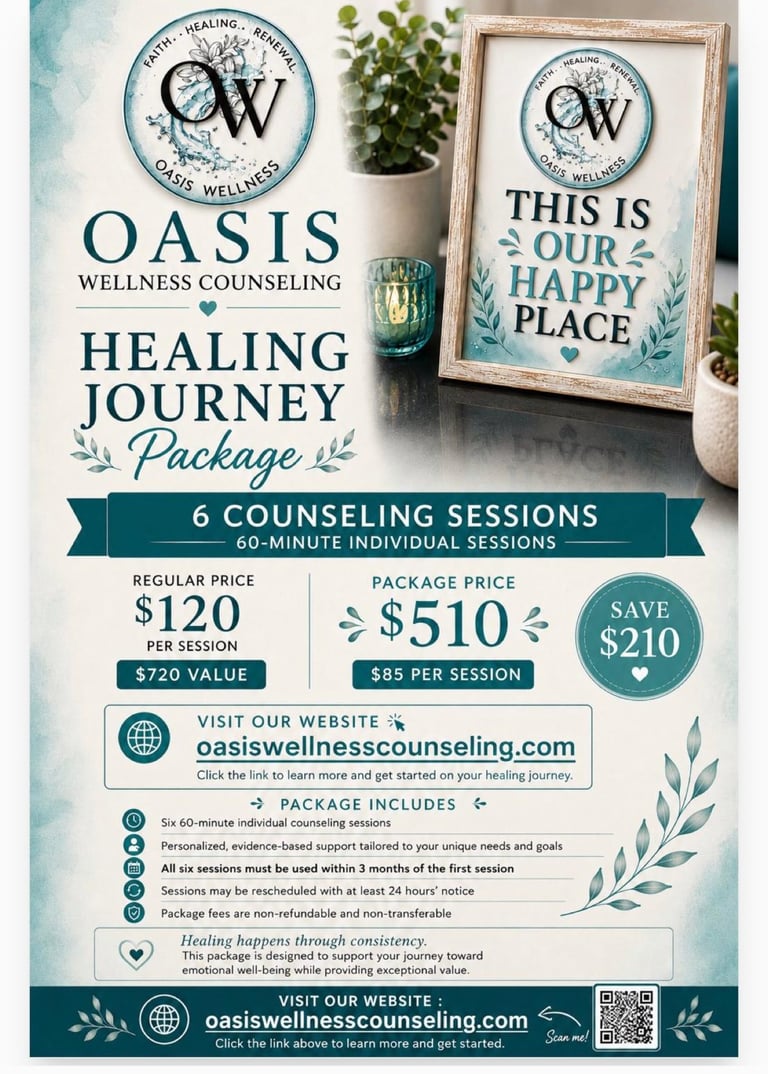 Bundle Therapy 6 sessions for muslim women