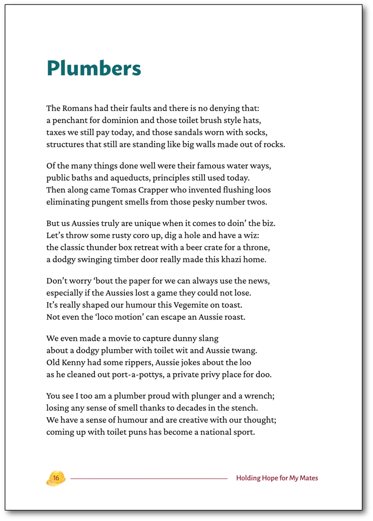 Sample of poem 3 Plumbers