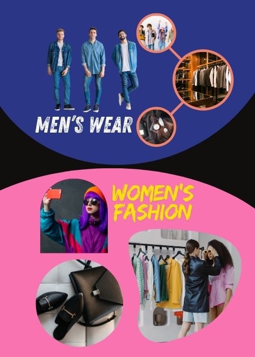 a woman's fashion magazine cover featuring a variety of different styles of clothes