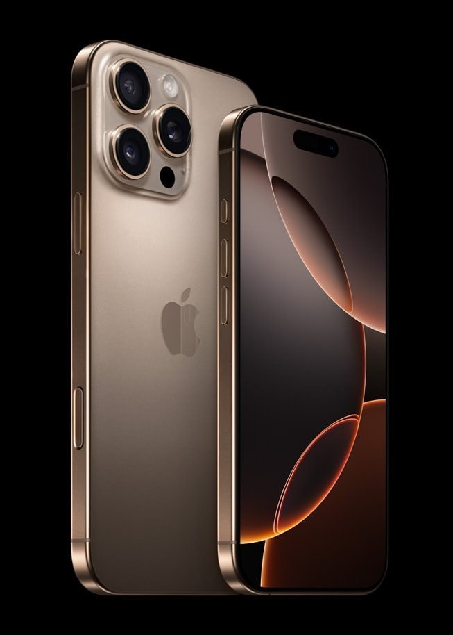 the iphone 16 pro max with the iphone 16 pro 