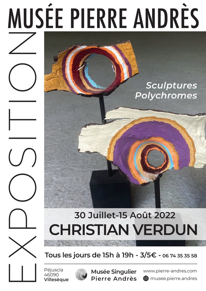 Affiche exposition Chrisian Verdun - 2022