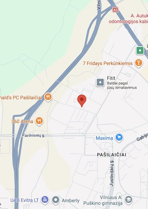 3 kambarių buto vieta Vilniuje