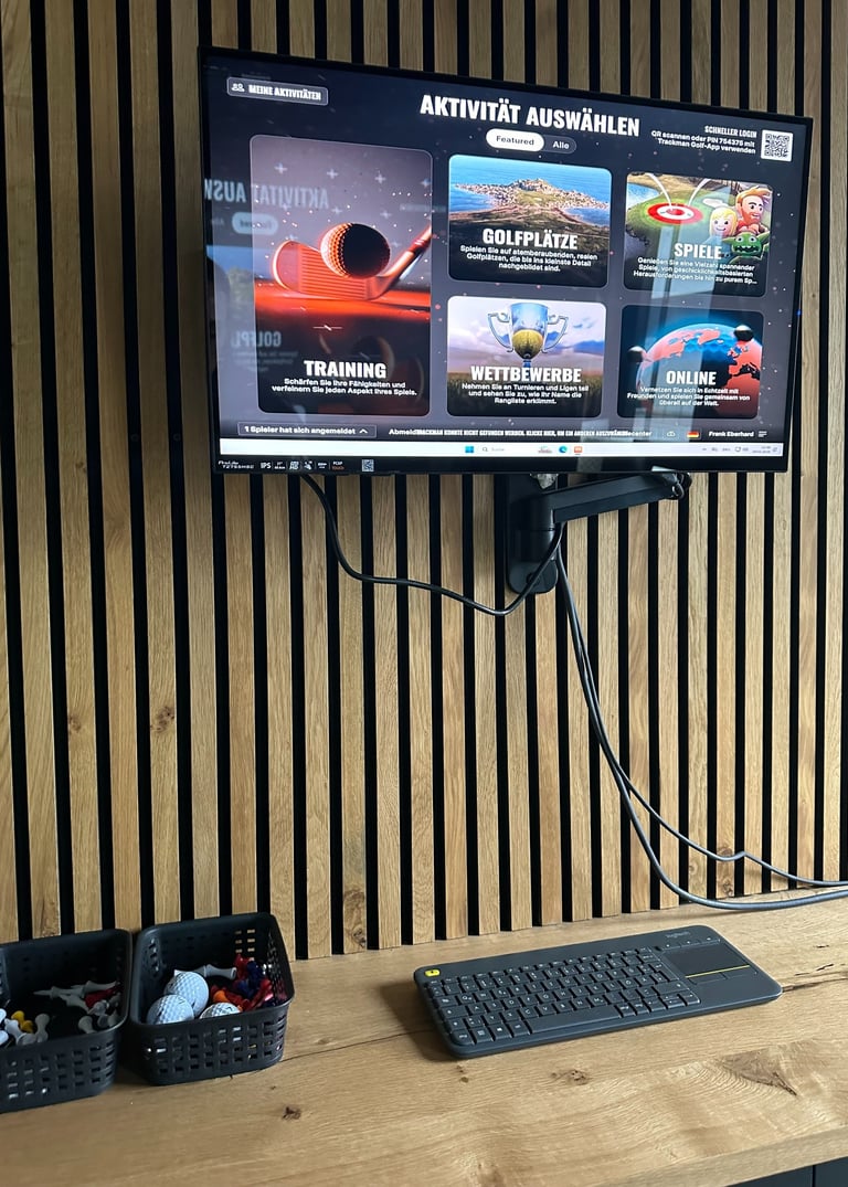 Trackman Simulator Indoor Golf