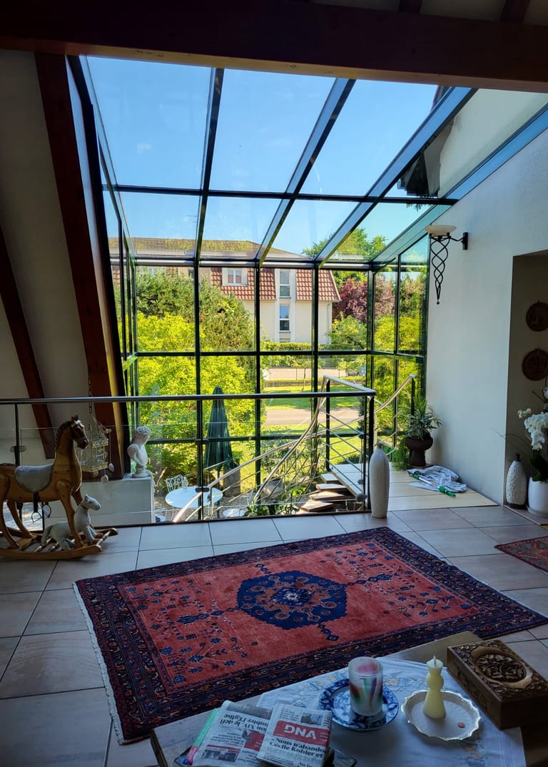 Nettoyage de vitres et véranda chez un particulier dans le secteur de Molsheim