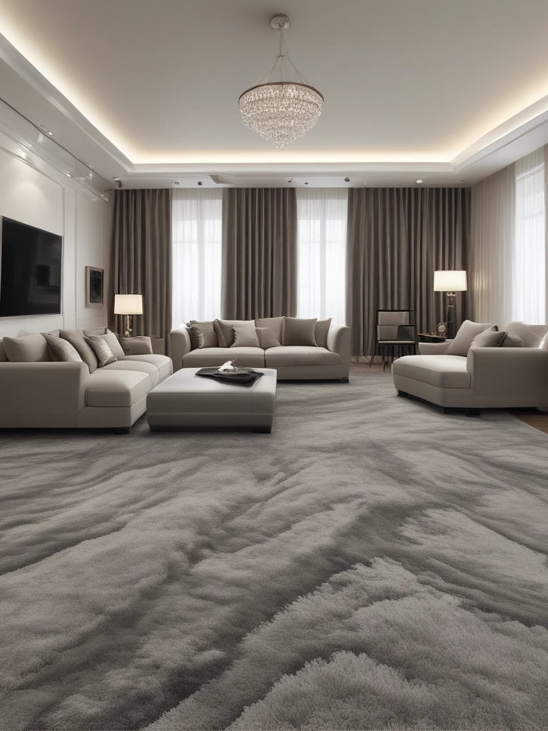 Cozy bedroom furniture including bed, nightstands, and wardrobe