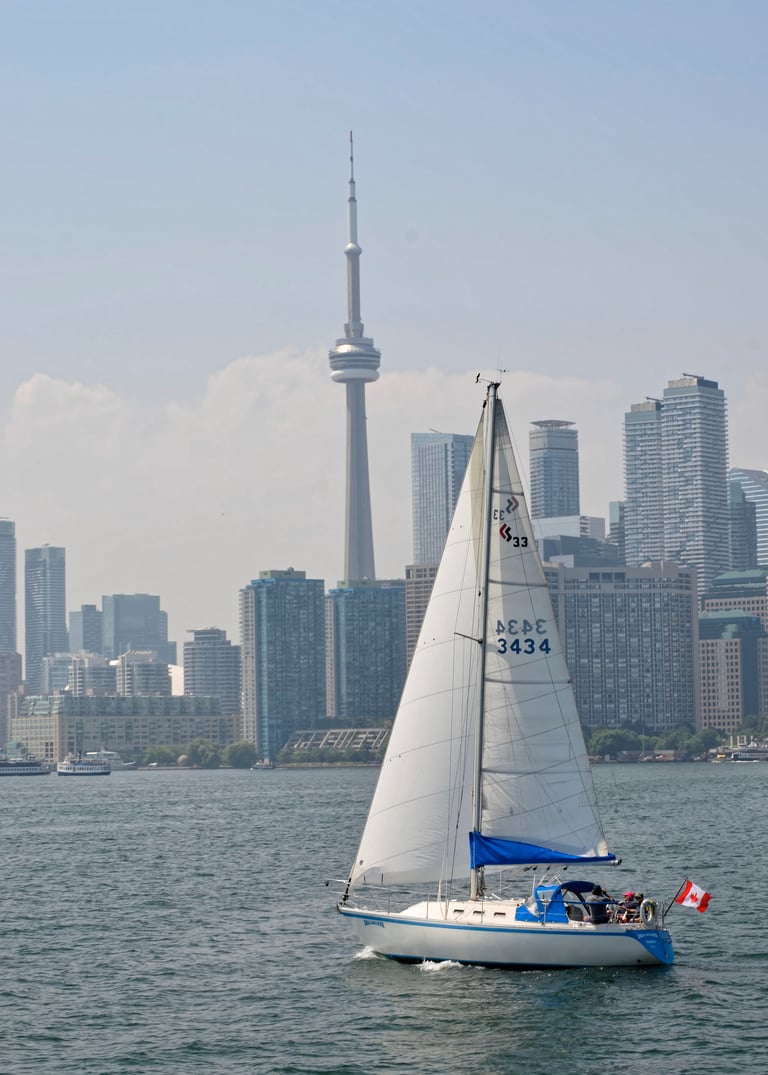 The Toronto Waterfront viewed from the Toronto Islands