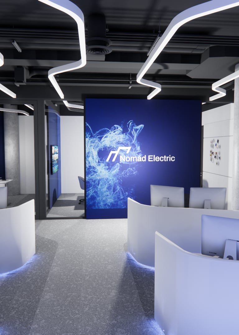 Example of Conceptual Design showing futuristic design of a technology company