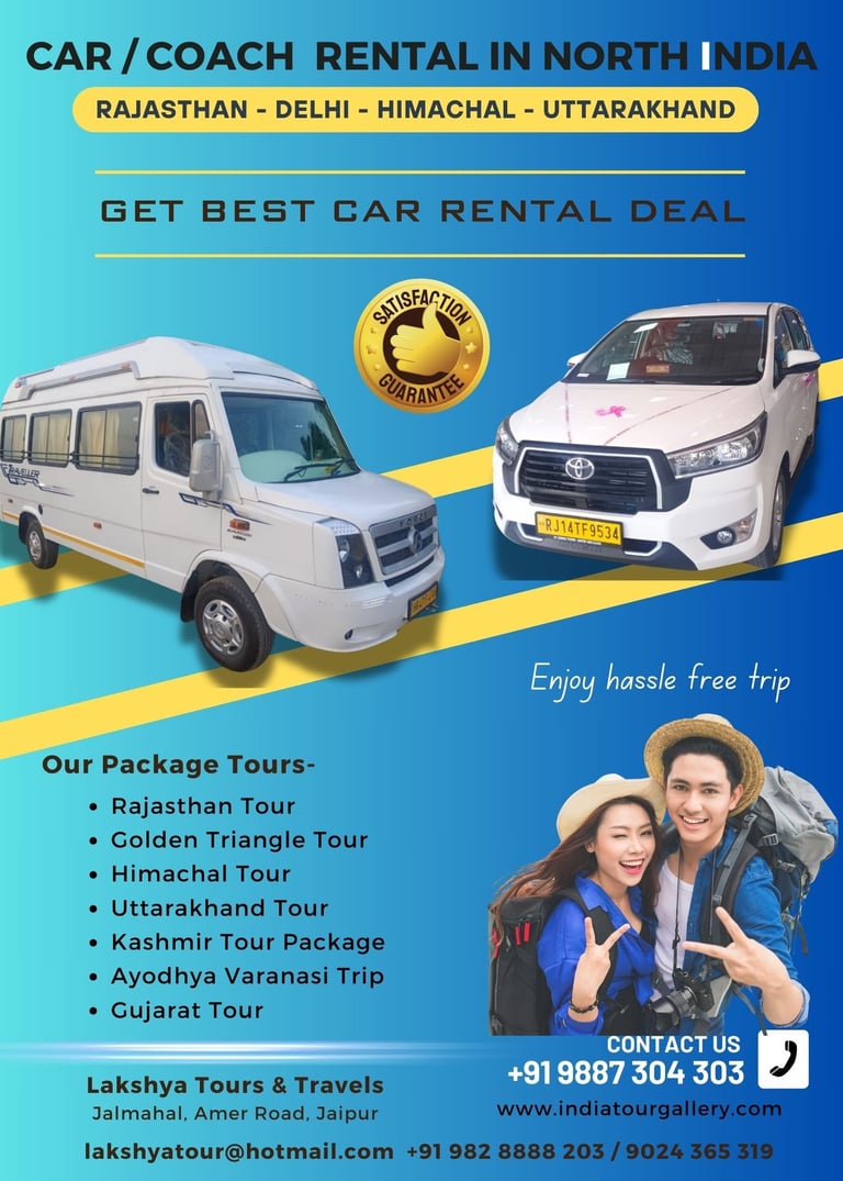 Rajasthan car rental deals