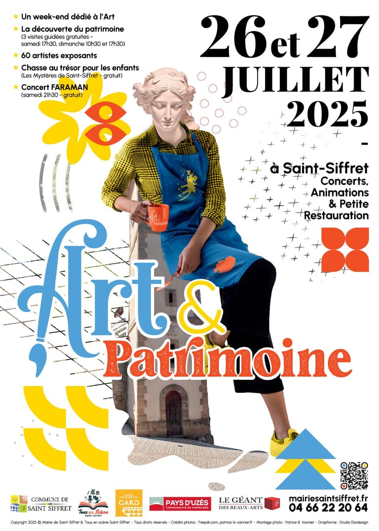 art et patrimoine exposition art Saint Siffret