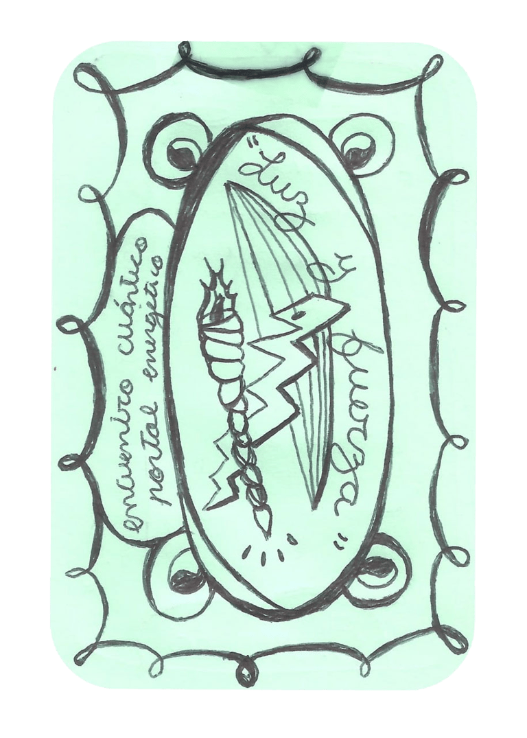 dibujo en lapicera sobre la luz y fuerza