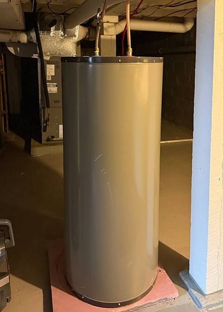 new water heater installed