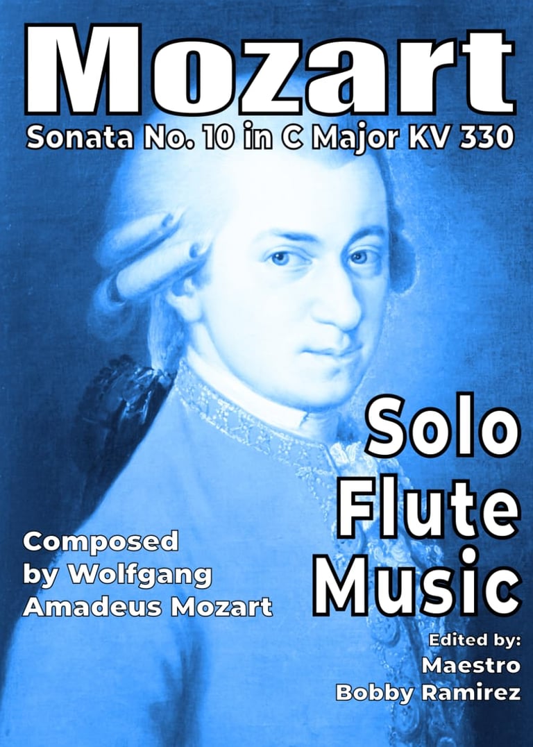 Mozart Sonata No, 10 Solo Flute Music