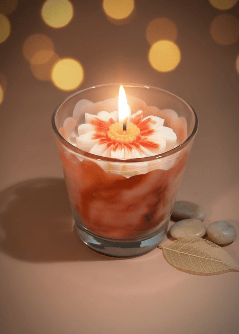 Candela artigianale in cera di soia FlammaLenta