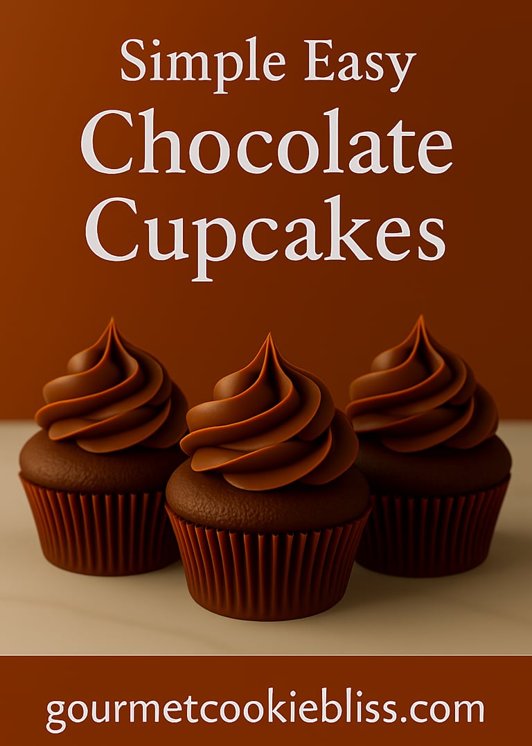 Simple easy chocolate cupcakes