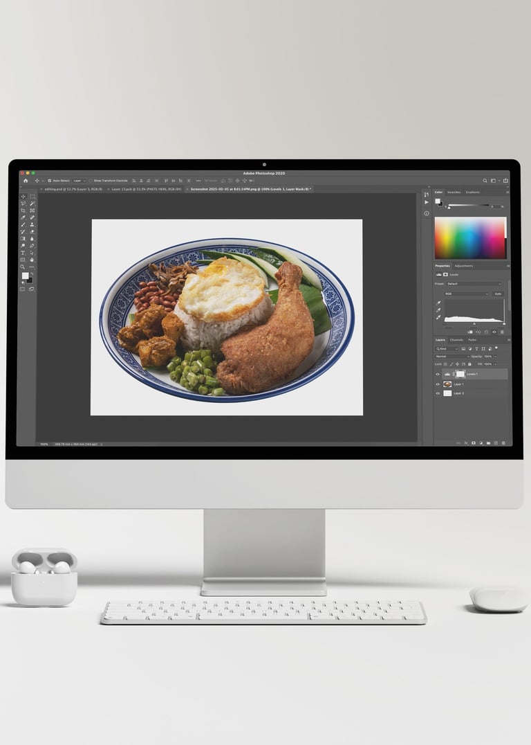 专业食物摄影与电脑编辑优化照片