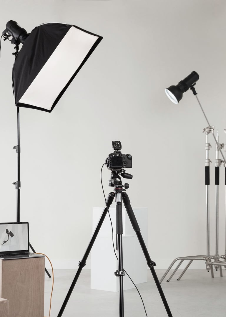 专业的灯光设置，专业的食物拍摄