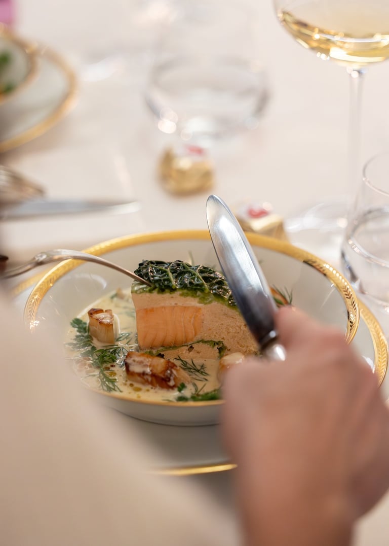 Plat, repas privé à la résidence des 7 anges à Reims