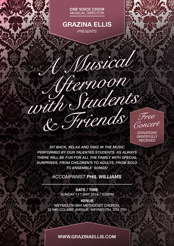 A Musical Afternoon with Students & Friends Poster 2014