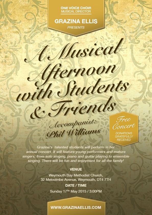 A Musical Afternoon with Students & Friends Poster 2015
