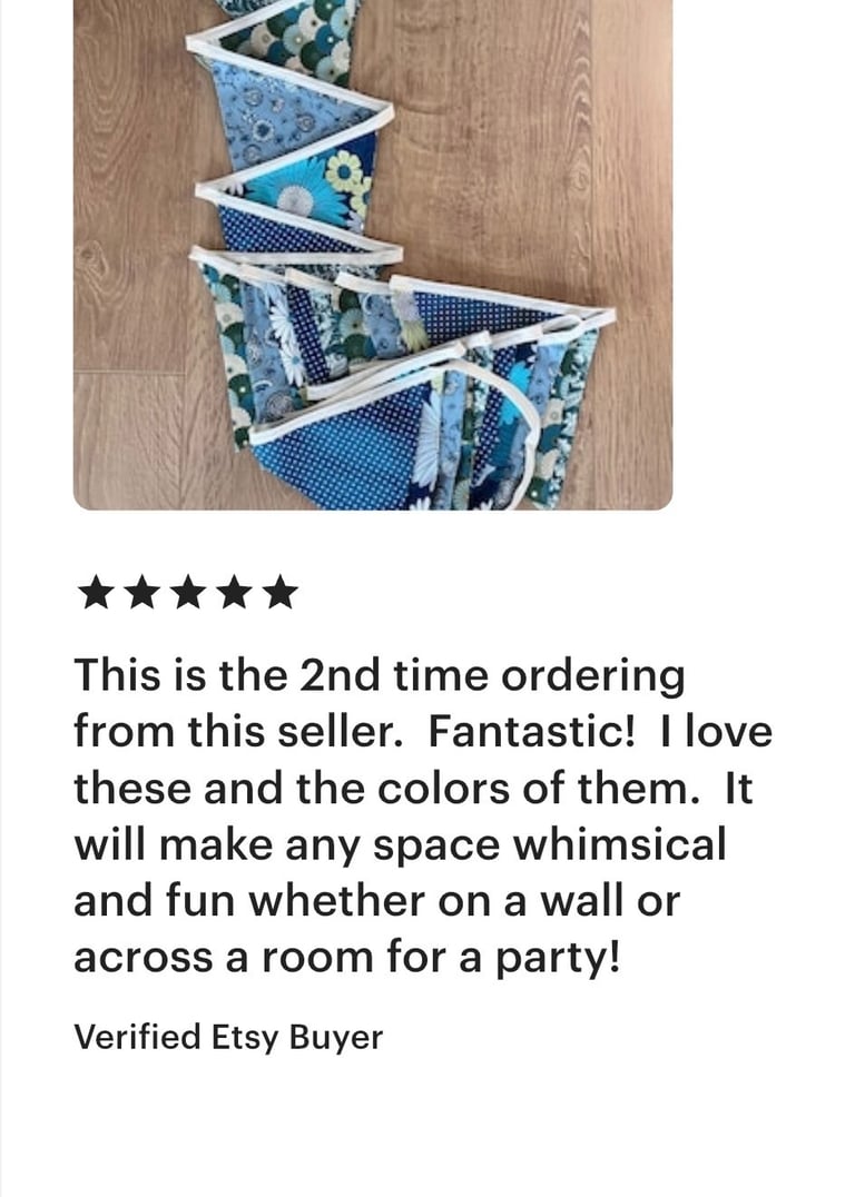 This is the 2nd time ordering from this seller. I love these garlands and the colors. 