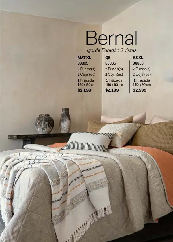 Edredón dos vistas modelo Bernal de la marca Vianney