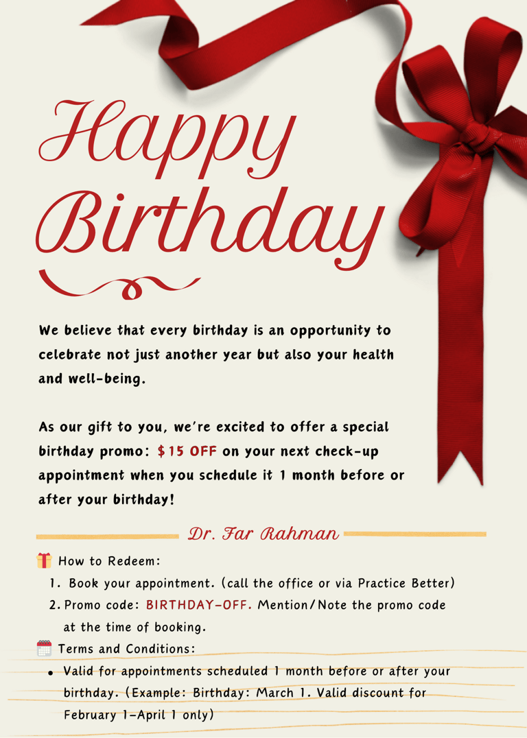 Birthday Promo