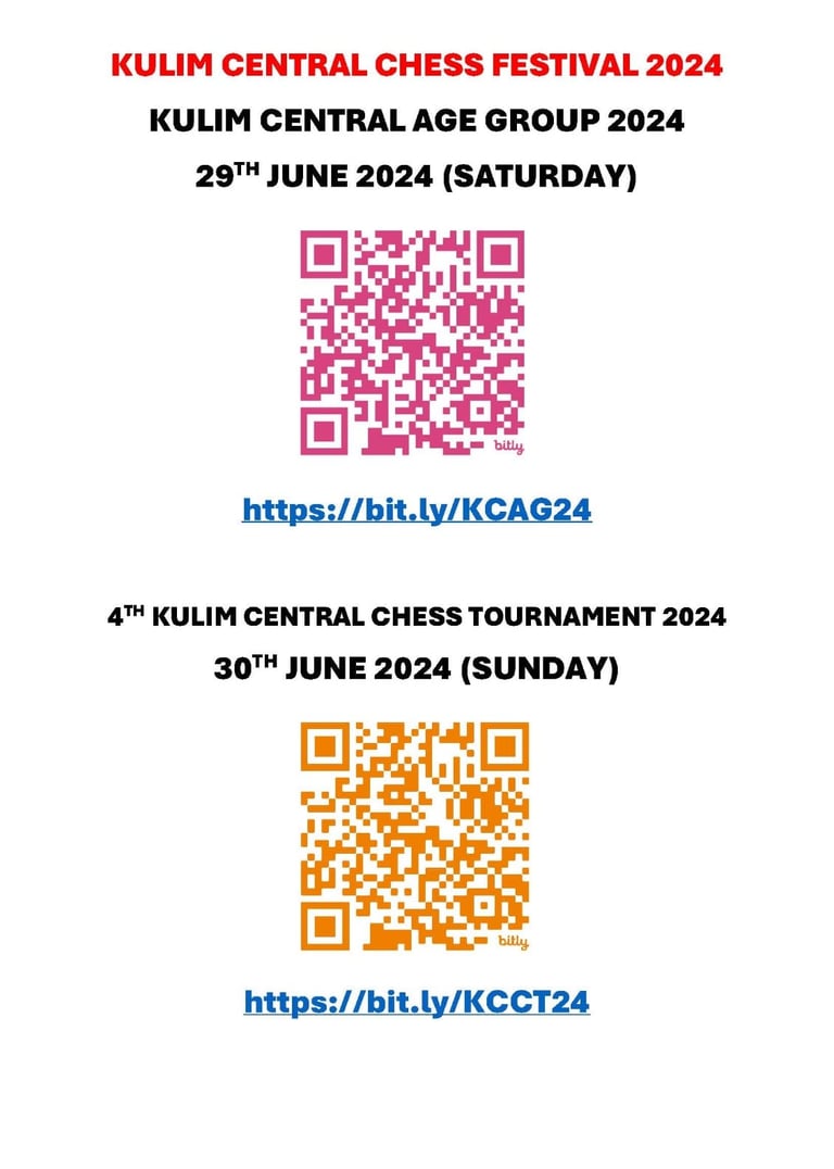 Kedah Chess Kulim Central Chess Festival 2024. Catur Malaysia Chess Tournament