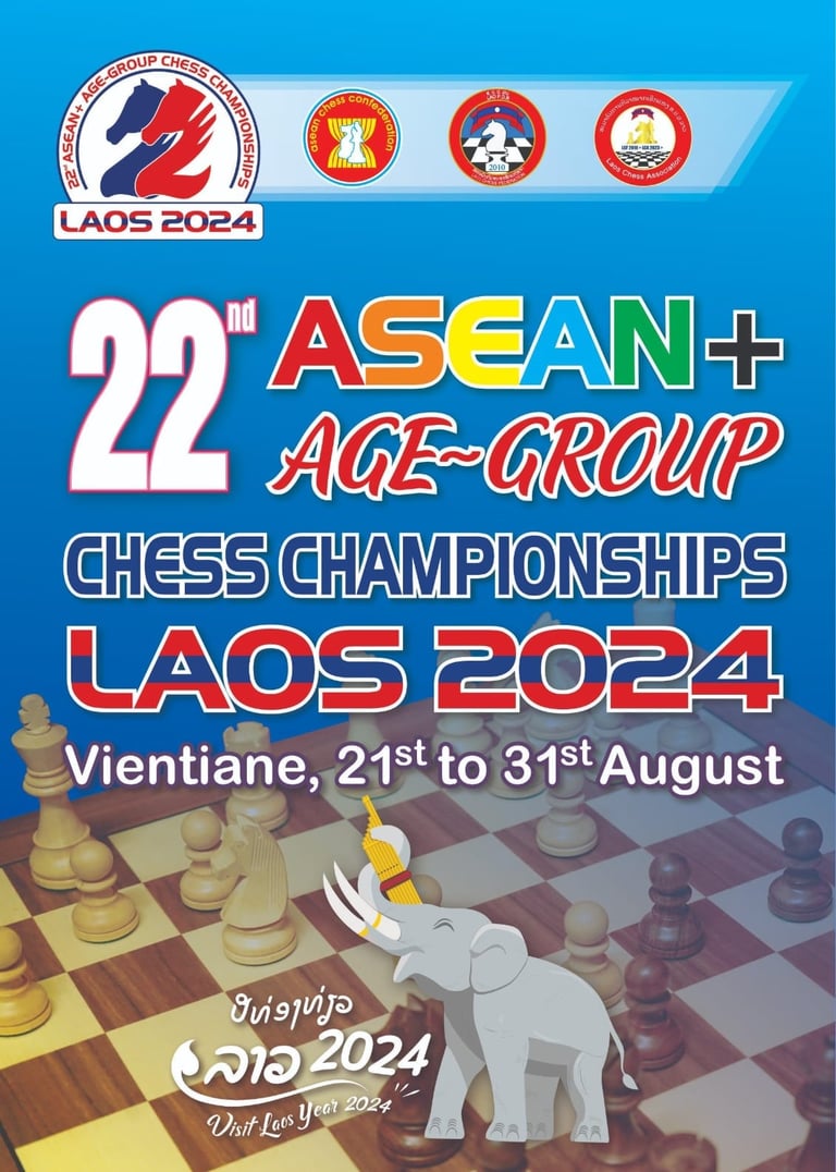 22nd ASEAN+ Age-Group Chess Championships Laos 2024