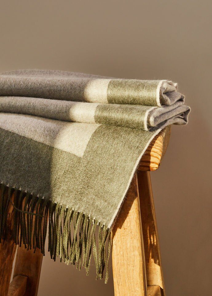 Cashmere blankets, quiet luxury and quality.