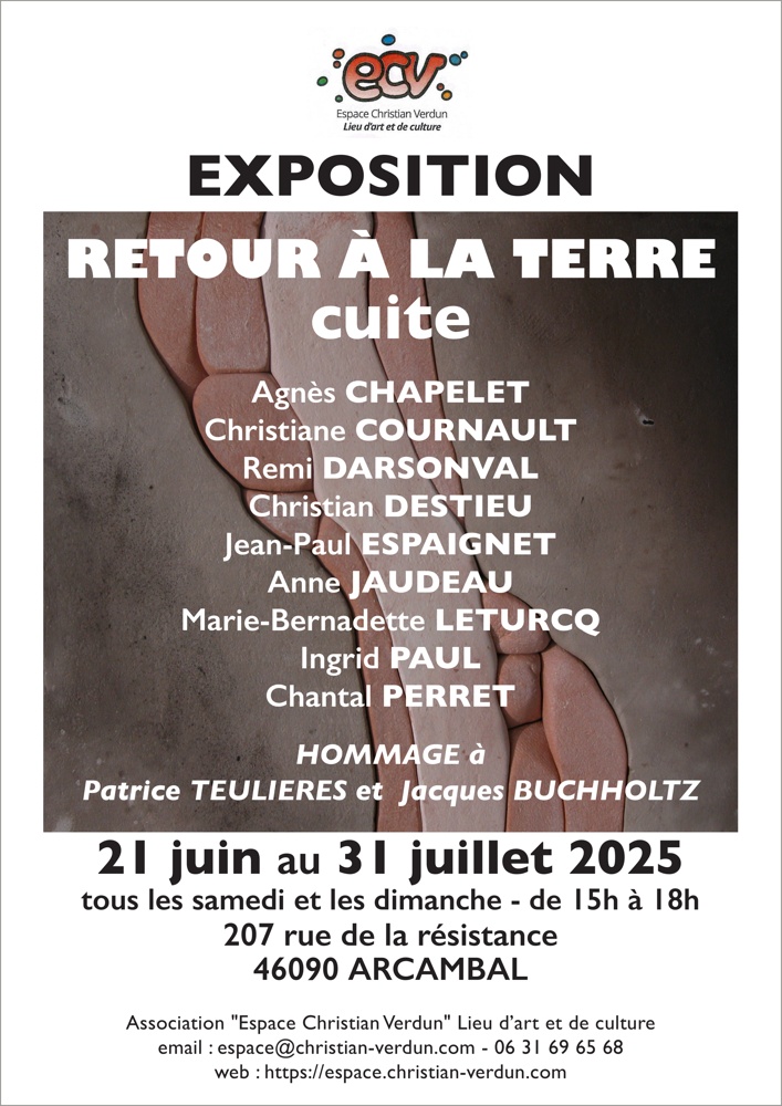 Affiche de l'exposition "Retour à la terre ... cuite"