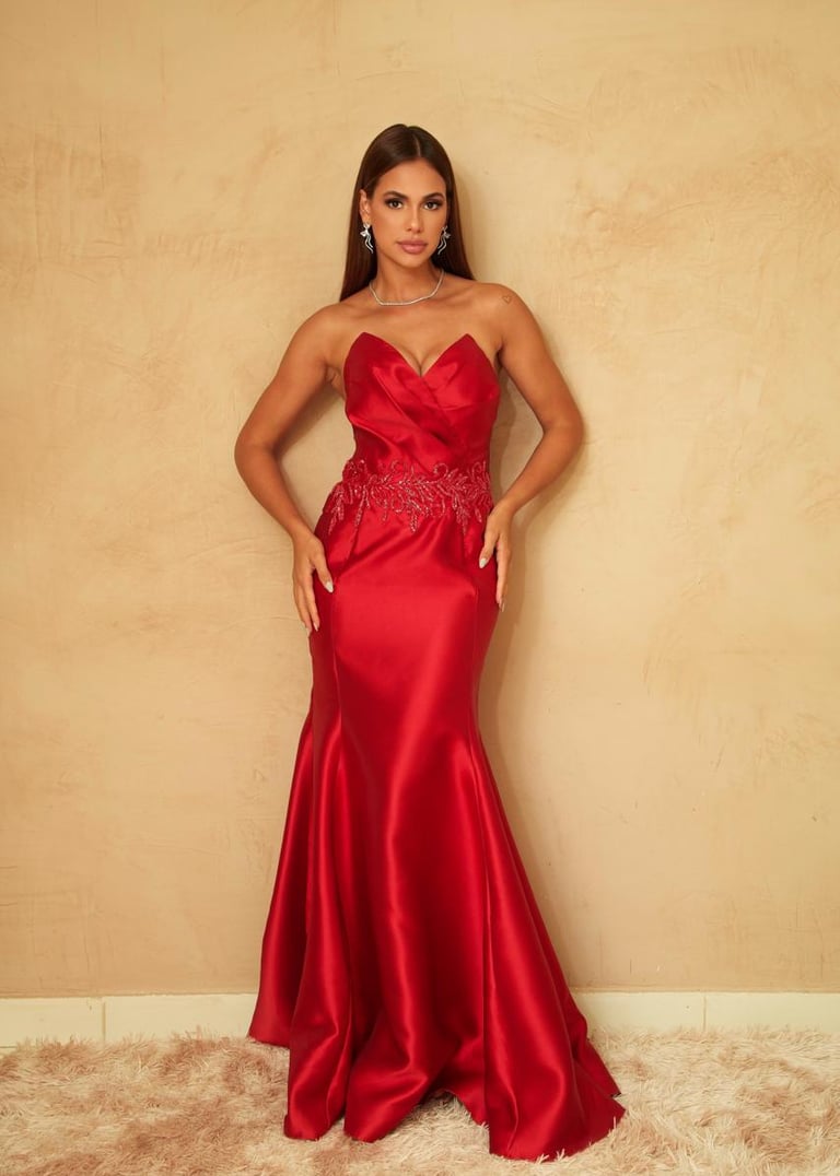 Vestido de festa longo - Spaço Glamour Recife