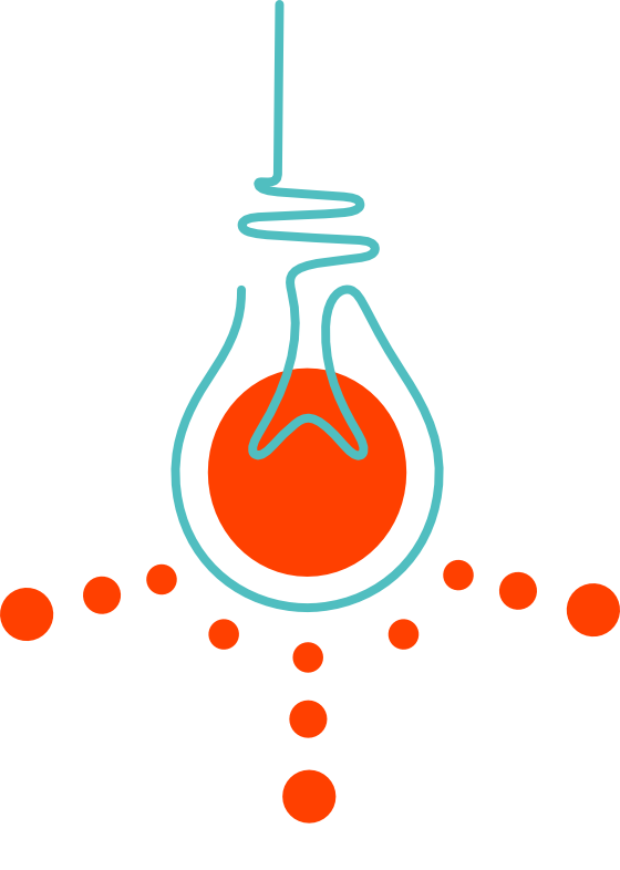 Illustration d’ampoule suspendue, métaphore de clarté intérieure et d’inspiration.