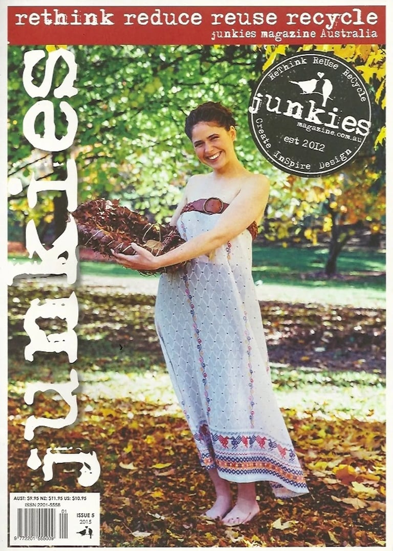 Cover of Junkies Magazine that contains article about artist Tal Avitzur.