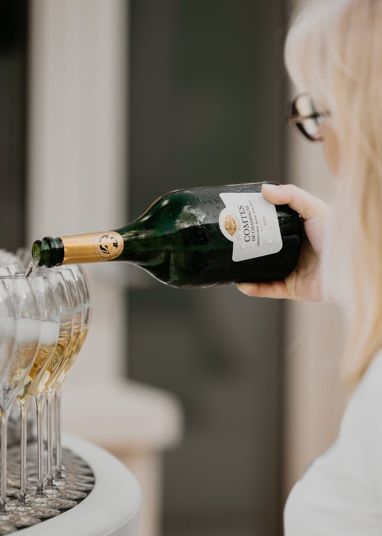 Bouteille de champagne Taittinger