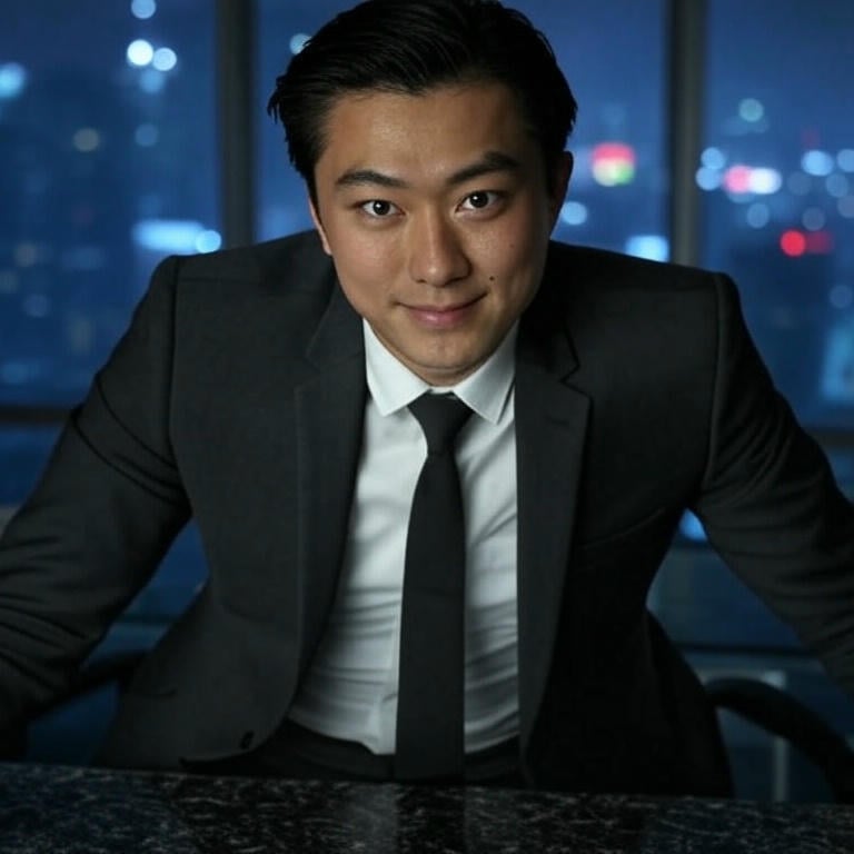 a man in a suit and tie is posing for a picture