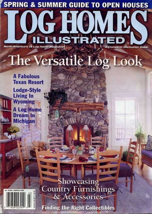 Log Homes Illustrated Mantel