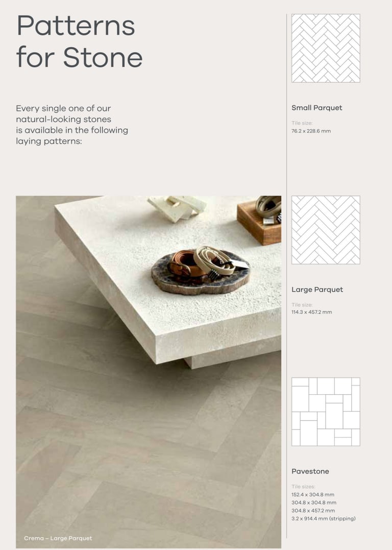 vinilinių grindų dizainai