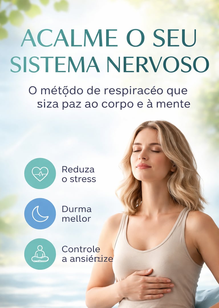 Descubra como a respiração abdominal regula o sistema nervoso, reduz o stress e promove uma calma du