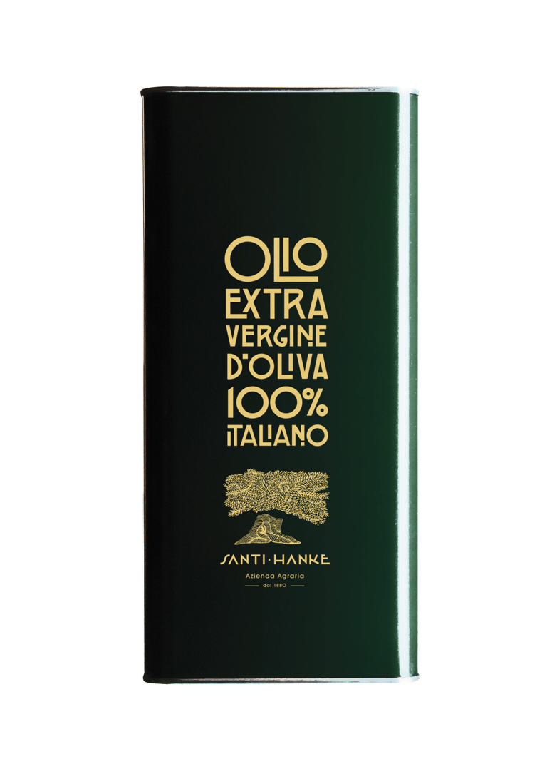 Italian extra virgin olive oil in a can