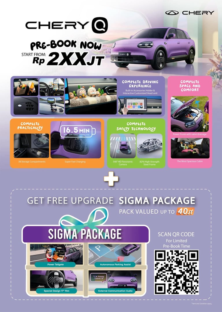 prebooking chery q