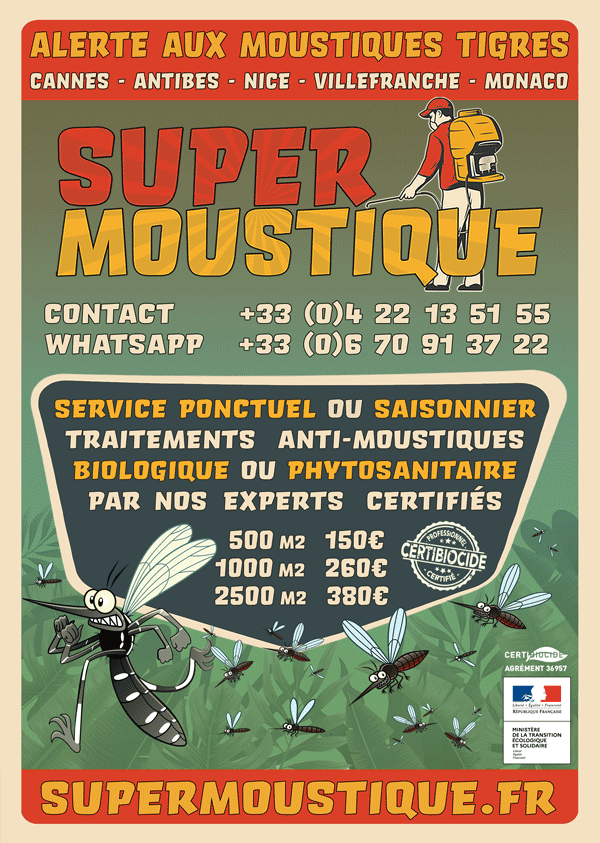 Le moustique tigre est-il présent à Villefranche-sur-Mer