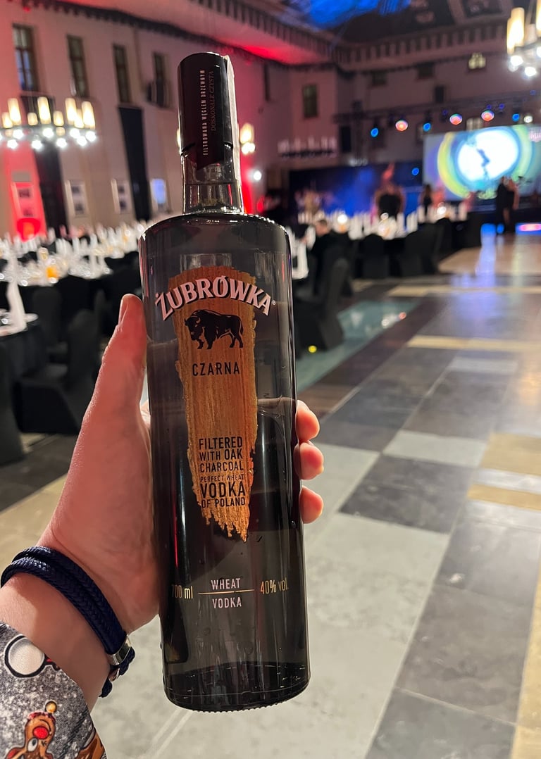 Vodka served with dinner